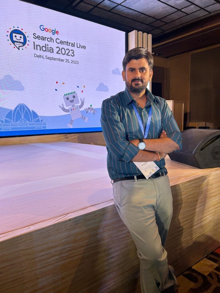Our Trainer Abhinav Pandey at Google Event